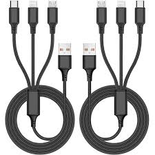 CABLE  TRES   FAST CHARGE  USB/ TIPO C/  IPHONE / VARIOS