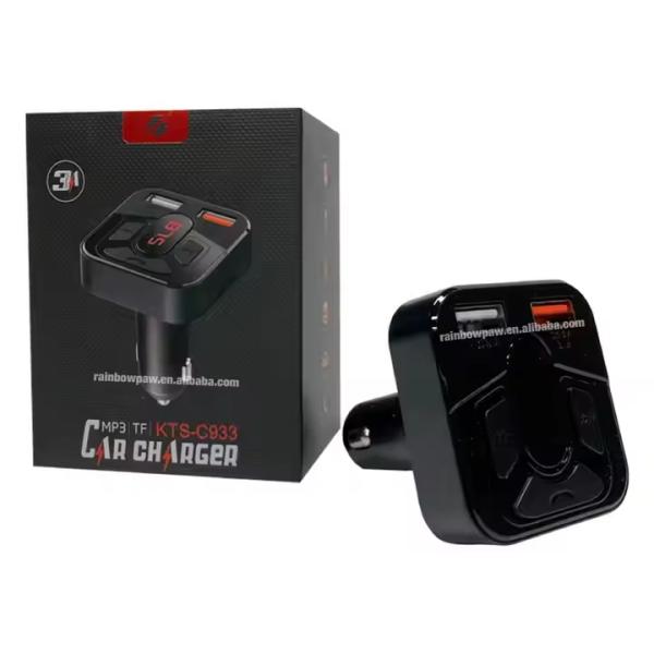 CARGADOR CARRO FM TRANSMISOR MP3 KTS-C933