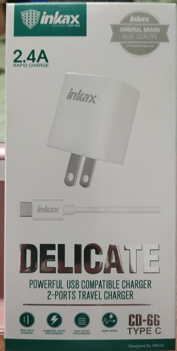Cargador inkax CD-66 USB A Tipo C