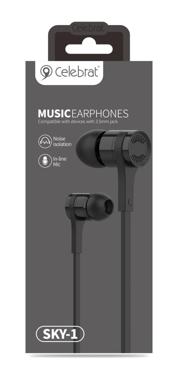 AUDIFONOS  CELEBRAT  SKY-1 Negro