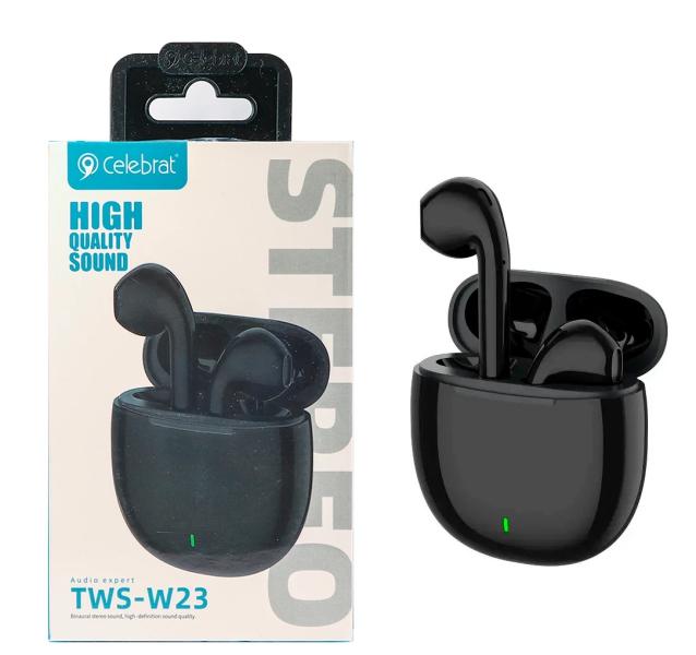 AirPods Celebrat TWS-W23 NEGRO