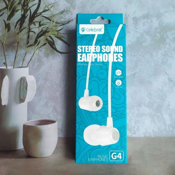 AUDIFONOS  CELEBRAT  G4 BLANCO