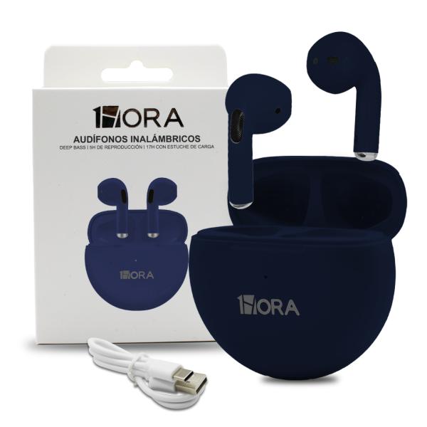 Audifonos Bluetooth 1HORA AUT119 AZUL MARINO