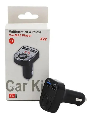 Cargador Carro CAR KIT MP3 PLAYER X22 3.1A