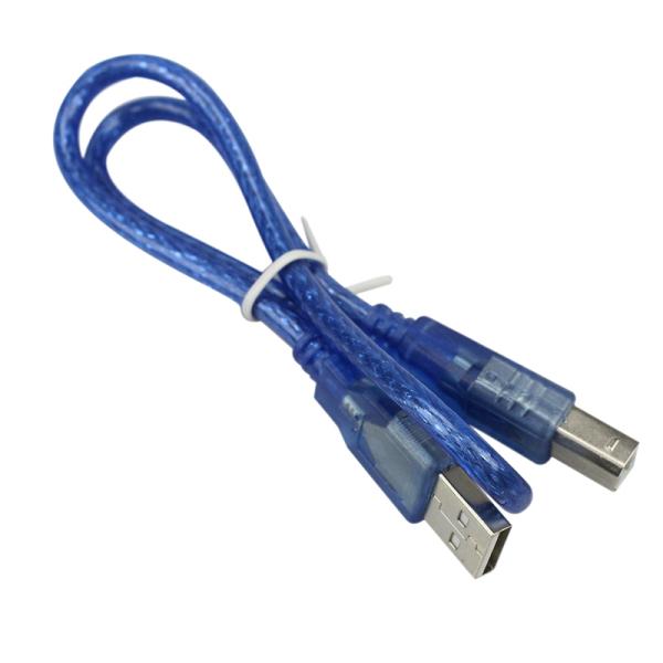 USB AM to BM Blue Cable for Arduino Mega and UNO