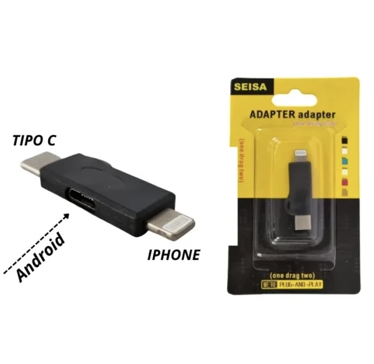 ADAPTADOR V8/CONVERTIDOR TIPO C-LIGHTNING