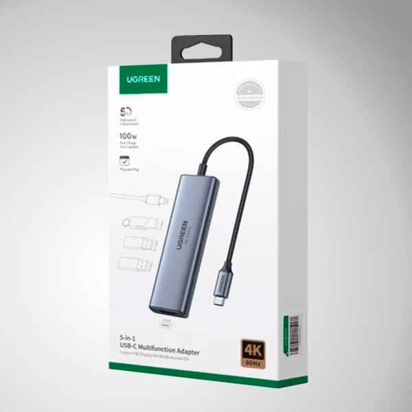 ADAPTADOR TIPO C 5 EN 1 UGREEN
