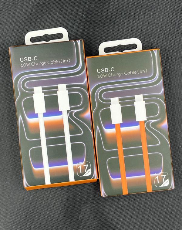 CABLE IPHONE USB-C 1metro 60W (17 PRO MAX)